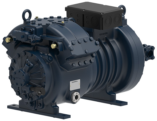 The largest compressor for Transcritical CO2 gloablly now available from  DORIN: up to 53.2 m3/h @ 50Hz!!